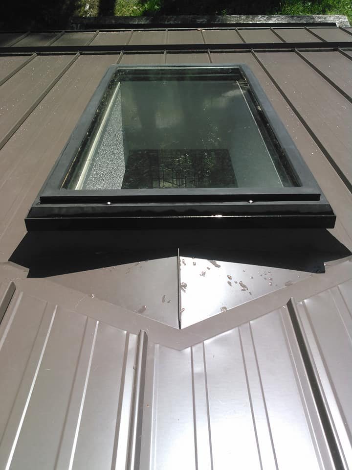 Metal roof installation